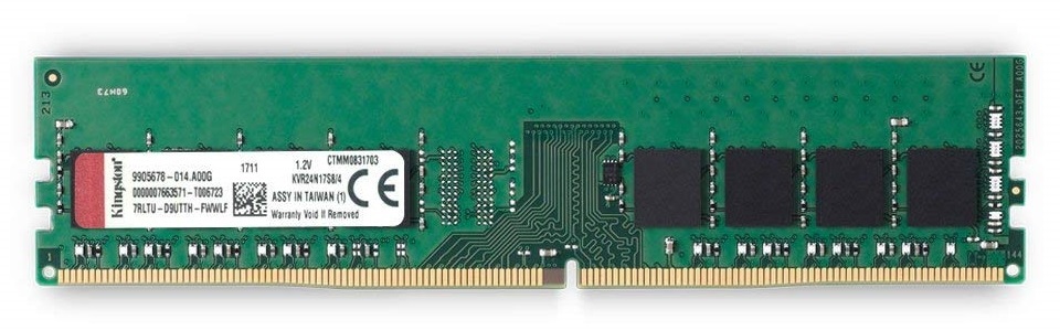 1x4GB Kingston ValueRAM 2400MHz RAM image