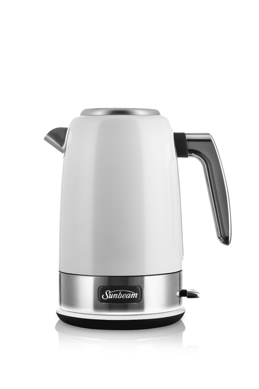 Buy Sunbeam New York Collection Jug Kettle White Silver at Mighty Ape NZ