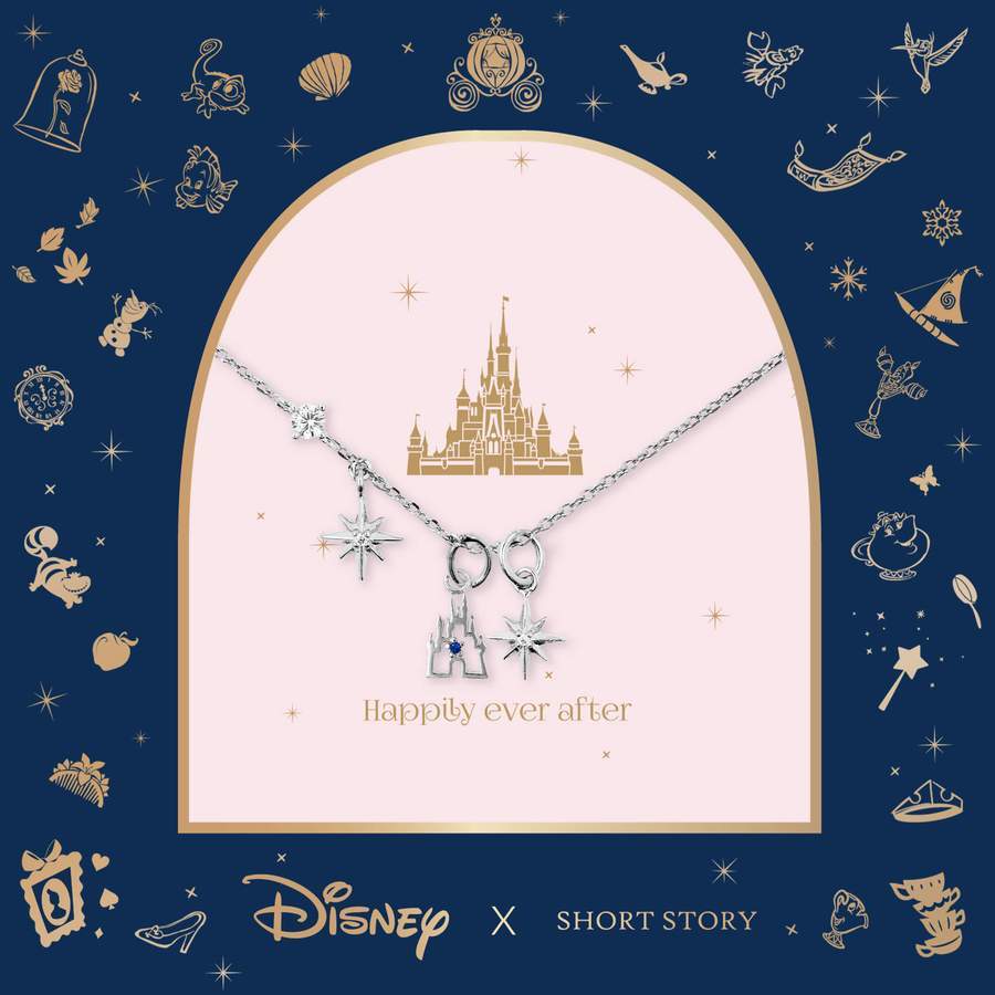 Disney Castle Necklace - Silver image