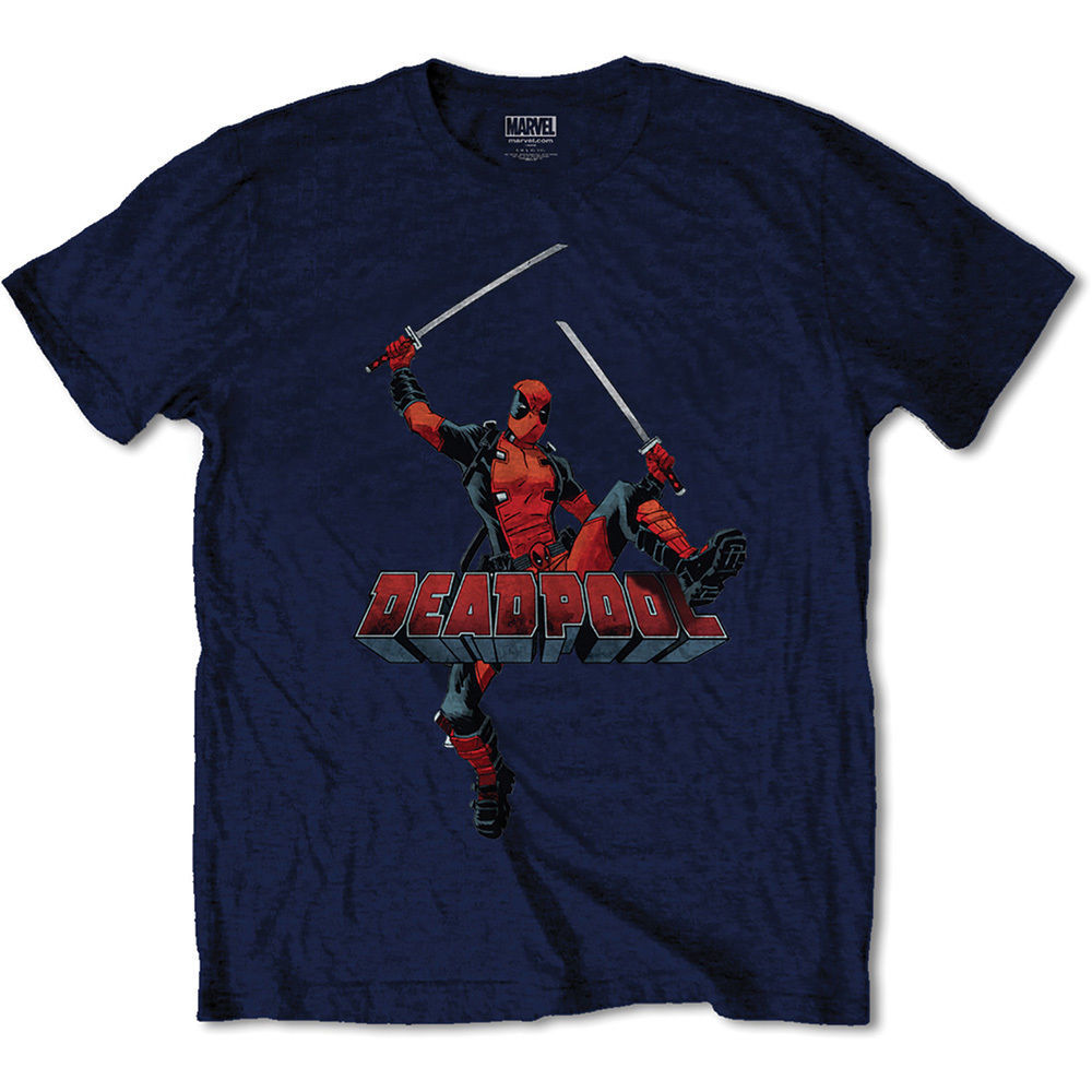 Deadpool Logo Jump - Navy (XX Large) image