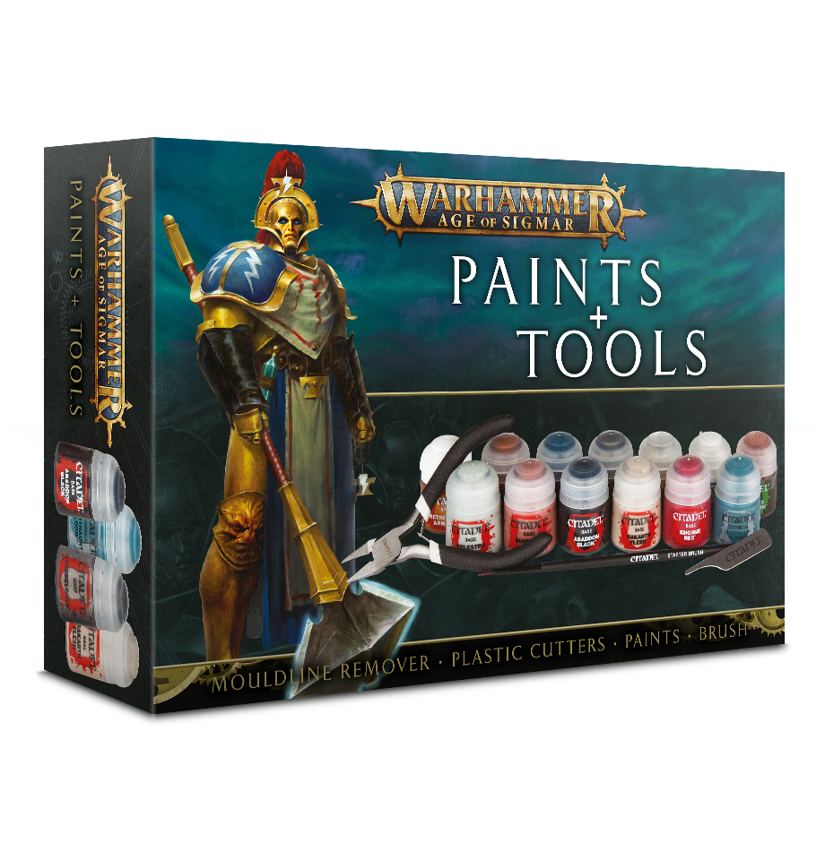 Warhammer Age of Sigmar Paints & Tools Set at Mighty Ape Australia