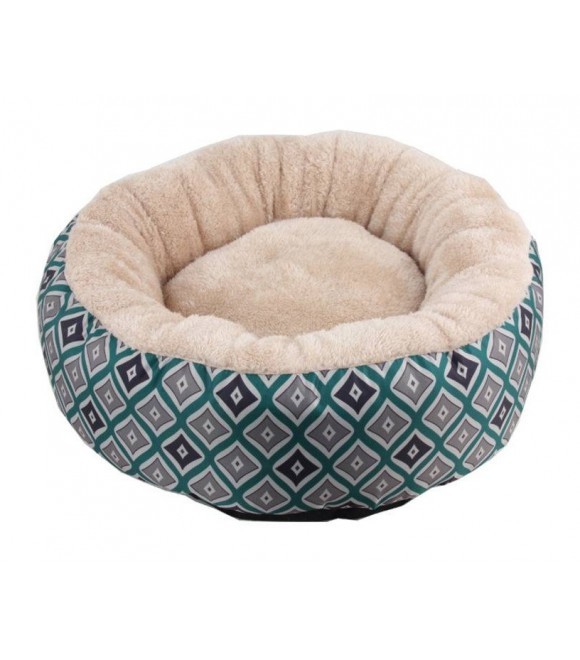 Pawise: Round Dog Bed - Green/16" image