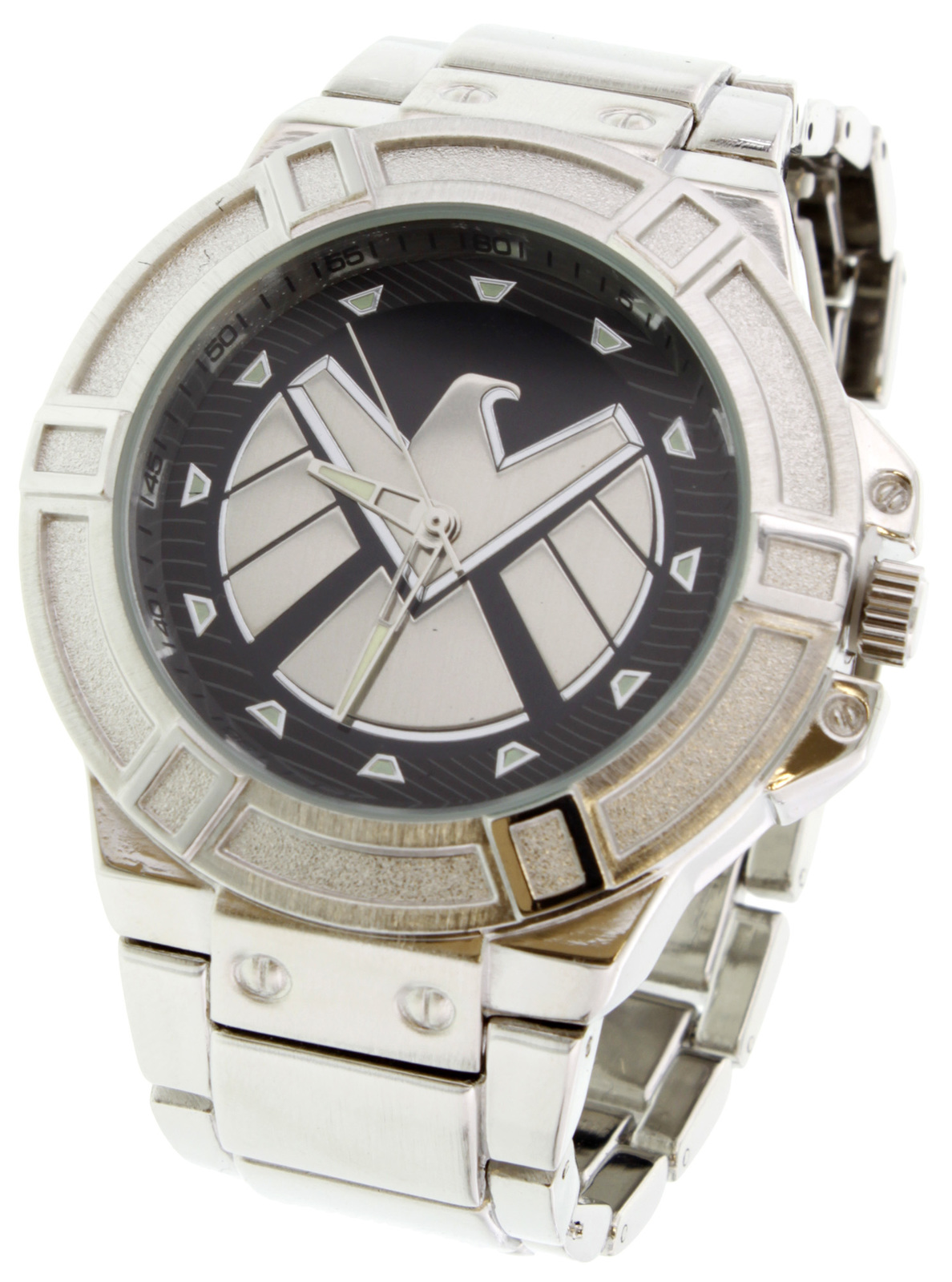 Agents of SHIELD Silver Watch with Silver Metal Bracelet