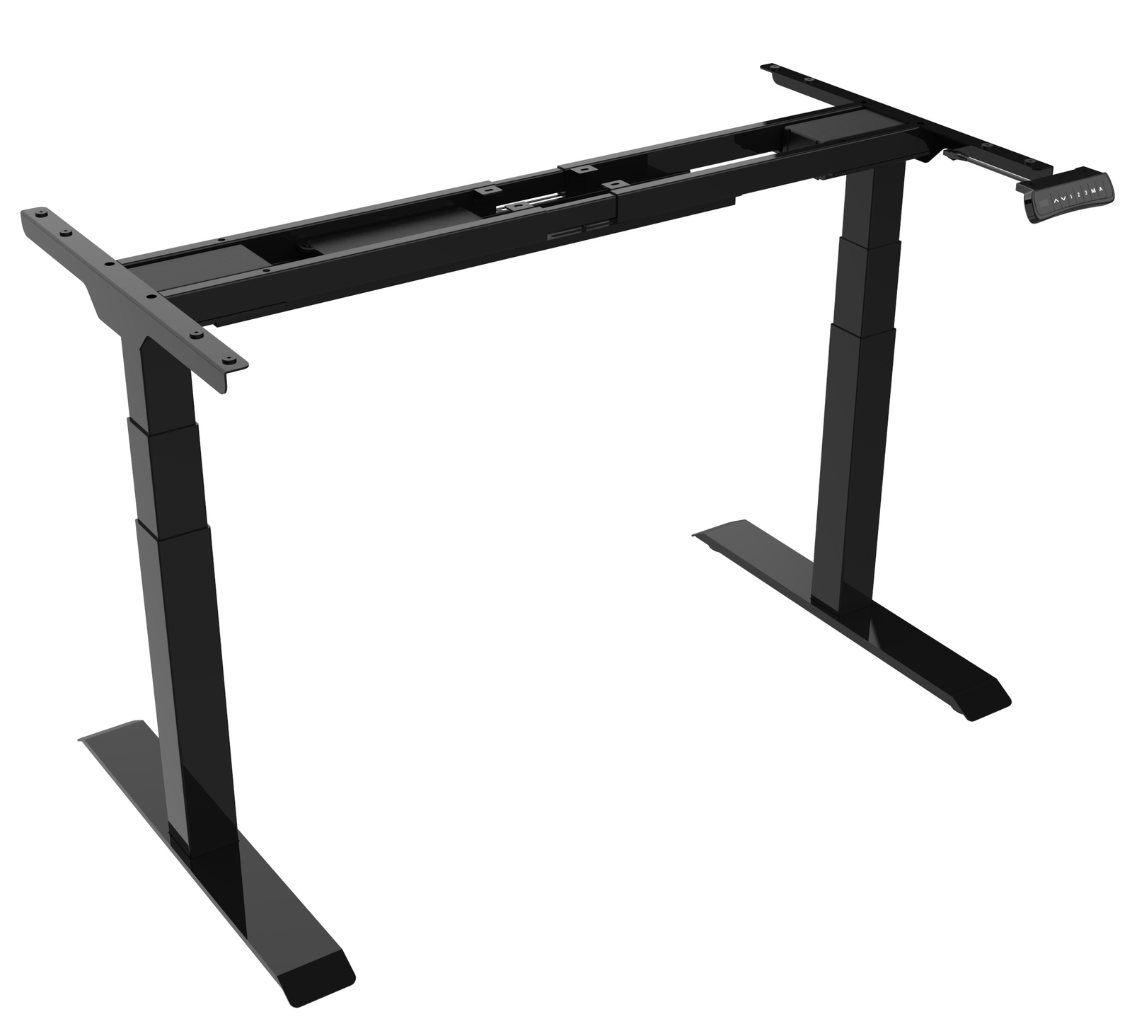 Gorilla Office: 3-Stage Motorised Height Adjustable Desk - Black/Black (1800 x 800mm) image