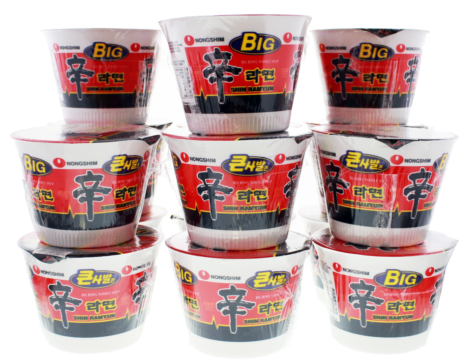 Nong Shim Big Noodle Cup Hot & Spicy 114g (16 Pack) image