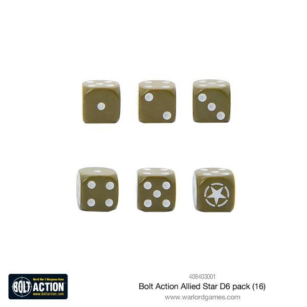 Bolt Action Allied Star D6 pack (16) image