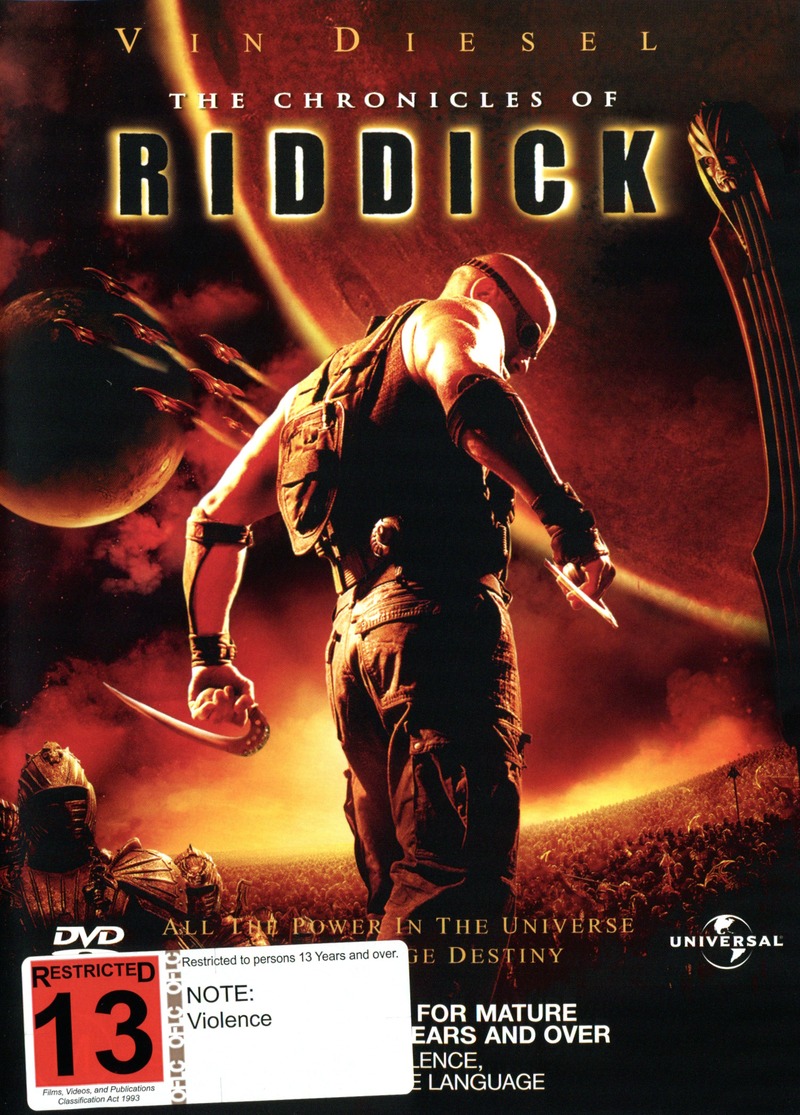 The Chronicles of Riddick on DVD image