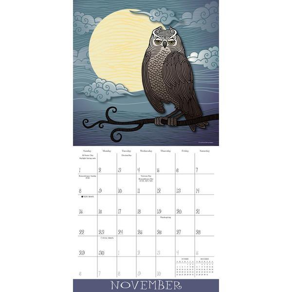 Simply Owls 2020 Square Wall Calendar by Sellers Publishing image