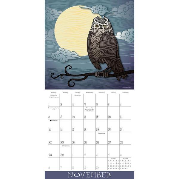 Simply Owls 2020 Square Wall Calendar image