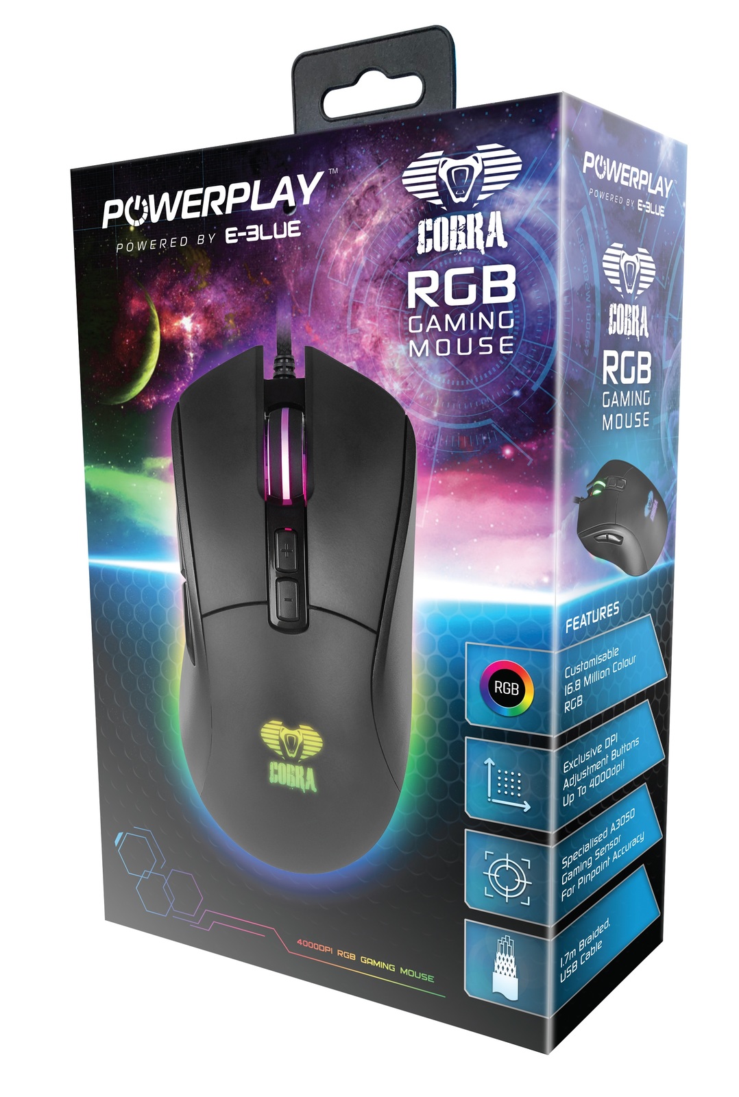 PowerPlay E-Blue Cobra RGB Gaming Mouse | PC | In-Stock - Buy Now | at