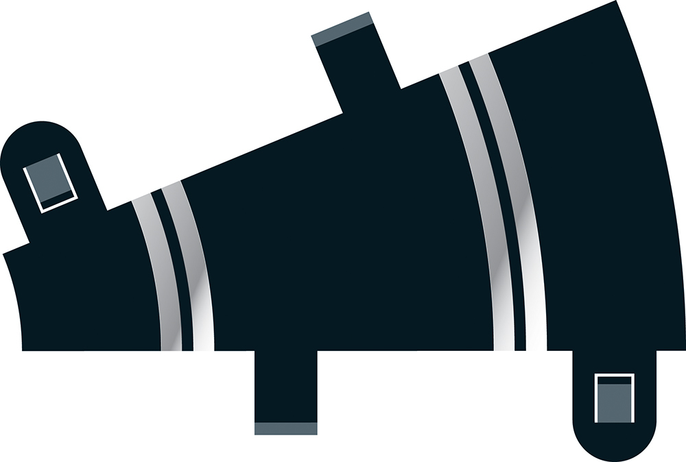 Scalextric 22.5 Degree Radius 1 Curve Track image