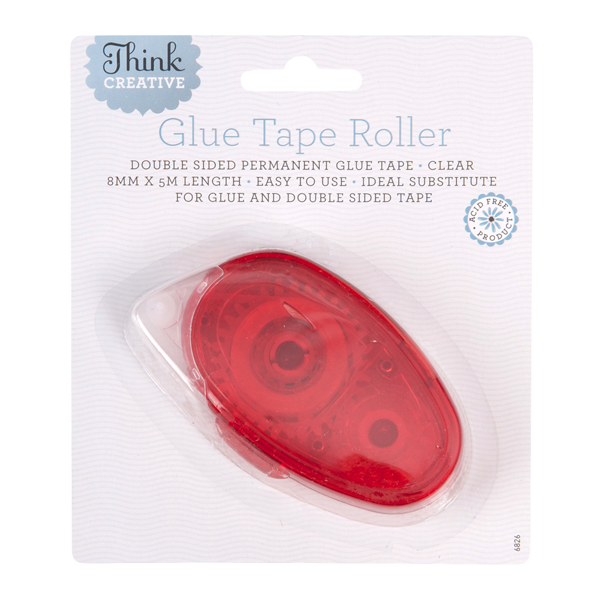 Buy Think Creative Permanent Glue Tape Roller 8mm x 5m at Mighty Ape NZ
