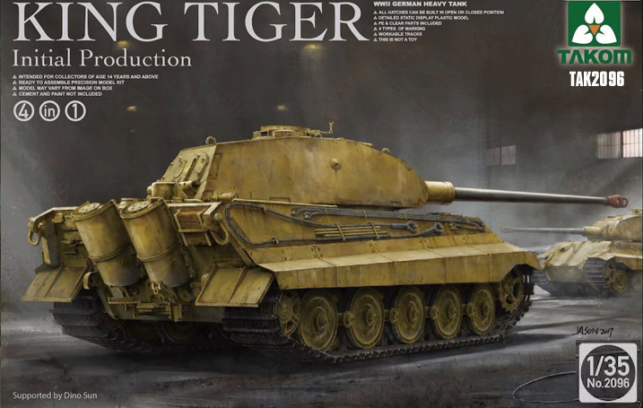 Takom: 1/35 King Tiger (Initial Production) - Model Kit