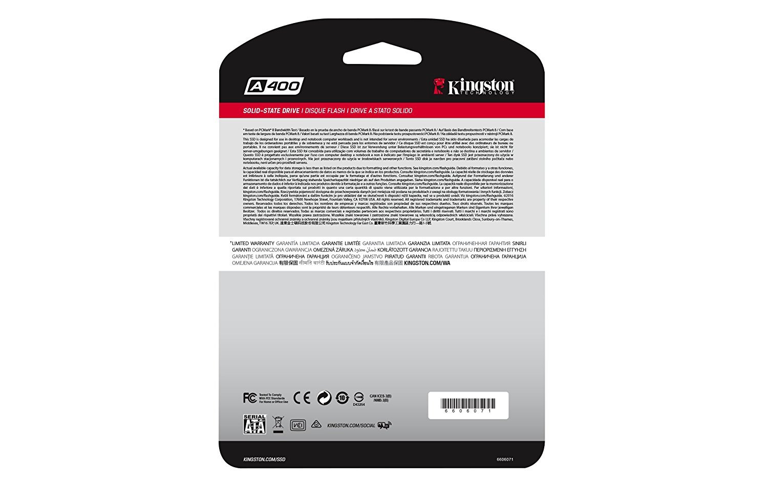 Kingston: A400 120Gb Sata 3 2.5" Ssd image