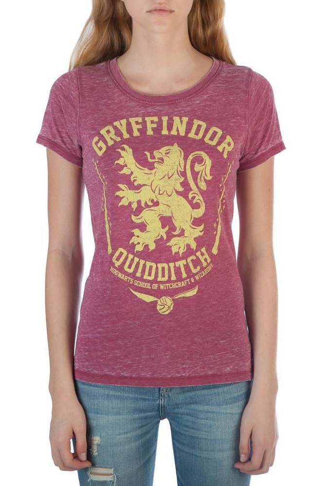 Harry Potter: Gryffindor (Oil Washed) - Juniors T-Shirt (XS) image