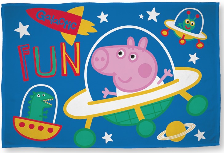 Peppa Pig - George Planets Polar Fleece Blanket image