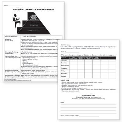 Physical Activity Prescription Pads (Set of 2) image