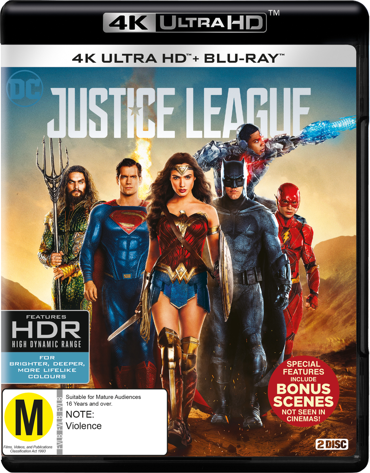 Justice League (4K UHD + Blu-ray) on UHD Blu-ray image
