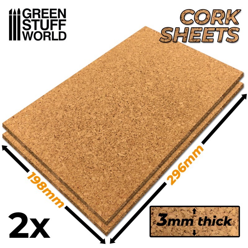 GSW Cork Sheet in 3mm x2 at Mighty Ape NZ