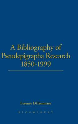 A Bibliography of Pseudepigrapha Research 1850-1999 by Lorenzo DiTommaso image