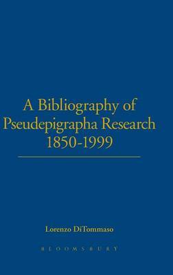 A Bibliography of Pseudepigrapha Research 1850-1999 image