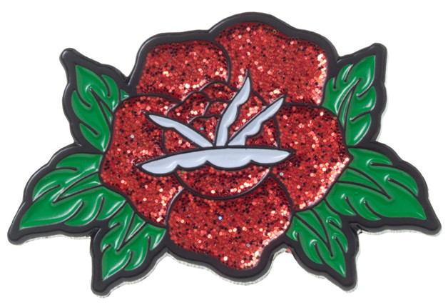 Sourpuss: Kustom Kreeps - Rose Enamel Pin