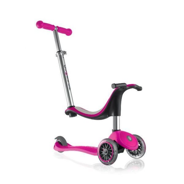 Globber: Evo 4in1 - 3 Wheel Scooter (Pink)