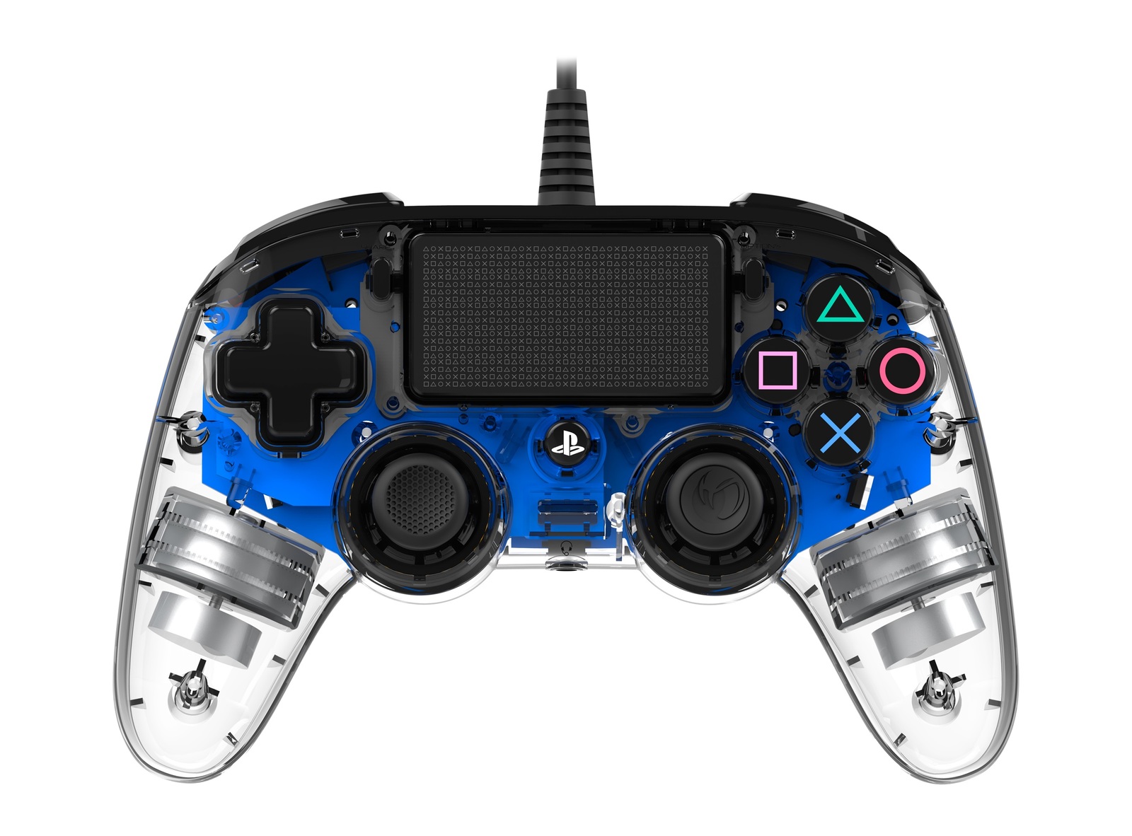 Nacon PS4 Illuminated Wired Gaming Controller - Light Blue for PS4 image