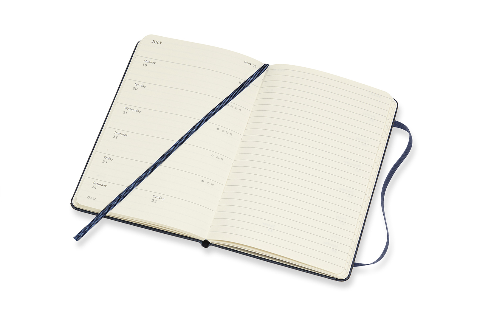 Buy Moleskine 2022 Diary Pocket Hard Cover 12 Month Weekly Sapphire