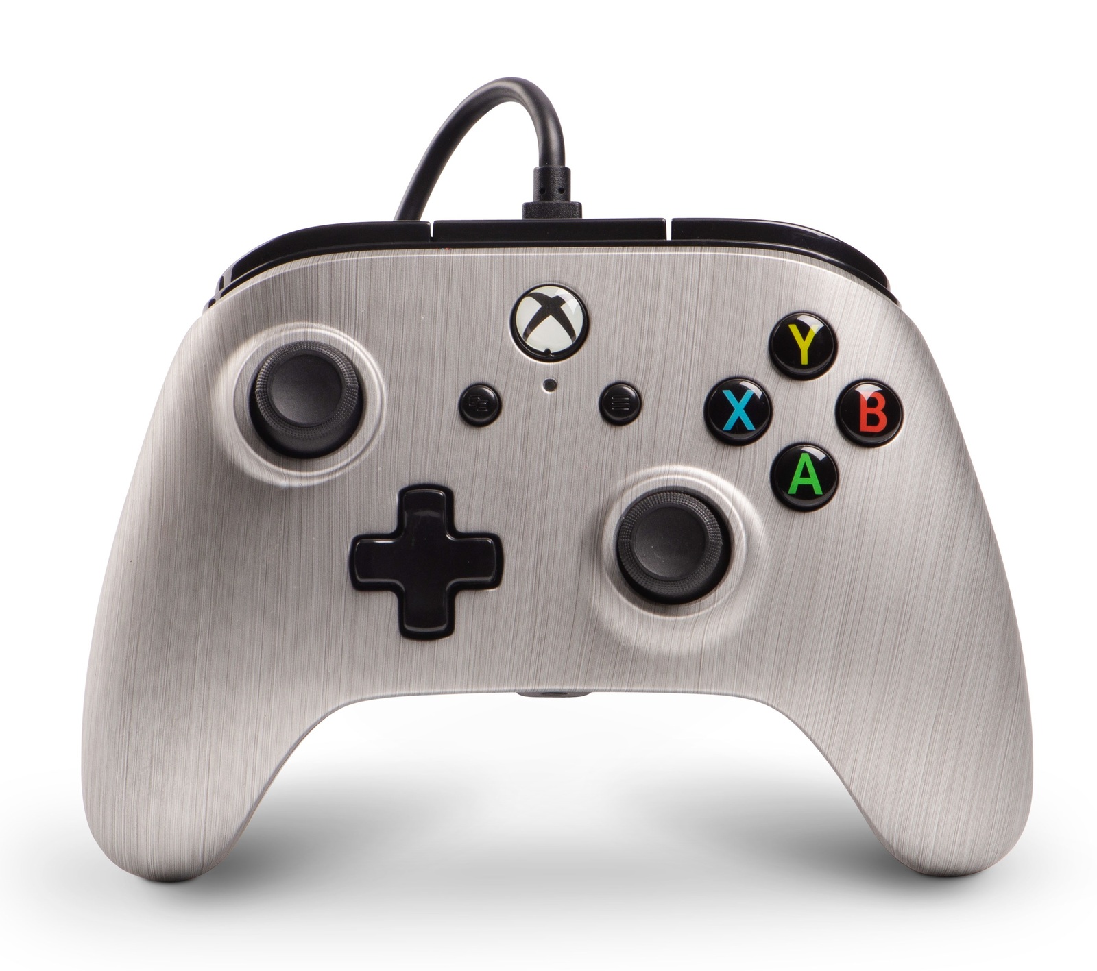Xbox One Enhanced Wired Controller - Brushed Aluminum for Xbox One image