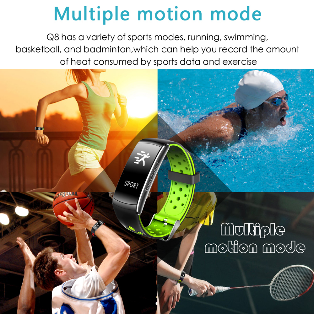 Waterproof Fitness Activity Tracker w/ Swimming Mode - Green image