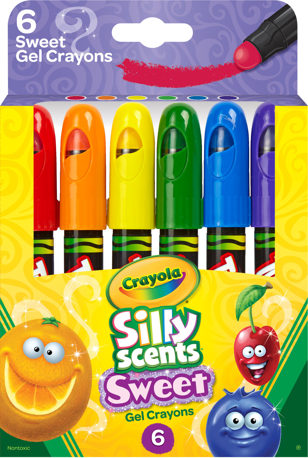 Crayola: Silly Scents Gel Crayons - 6 Pack