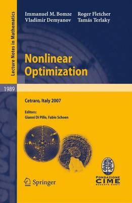 Nonlinear Optimization by Immanuel M. Bomze