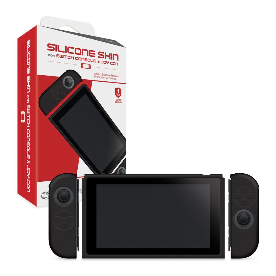 Hyperkin Console and Controller Silicone skins for Switch - Black for Nintendo Switch image