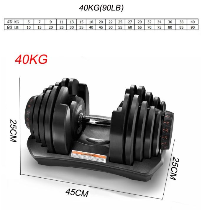 Multi-Weight Smart Adjustable Dumbbell | 5 to 40kg (90lbs) image