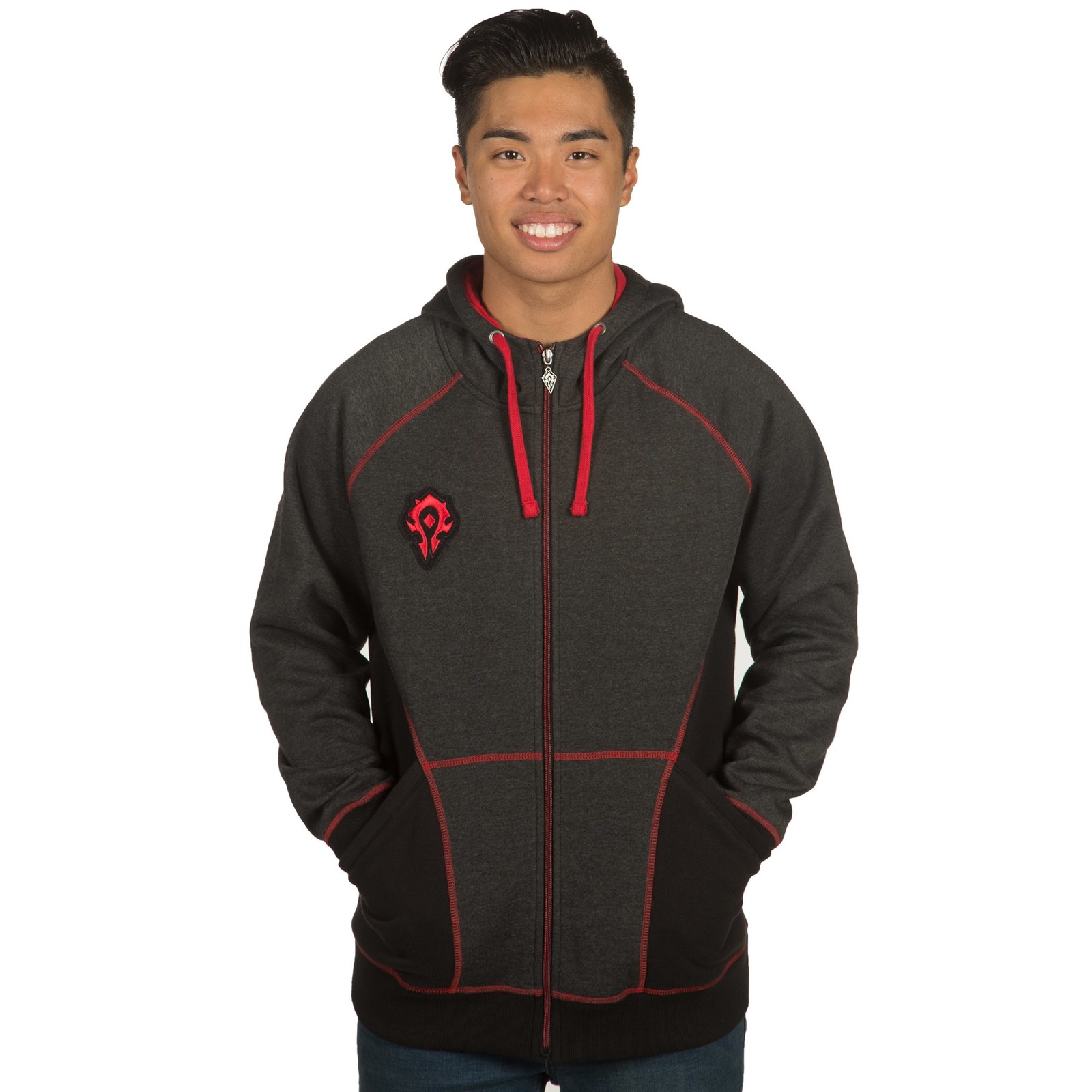 World of Warcraft Horde Classic Premium Zip-Up Hoodie (L)