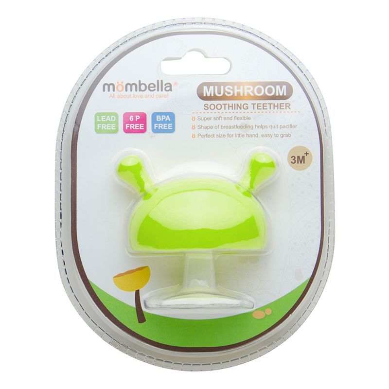Mombella: Mushroom Soothing Teether - Green image