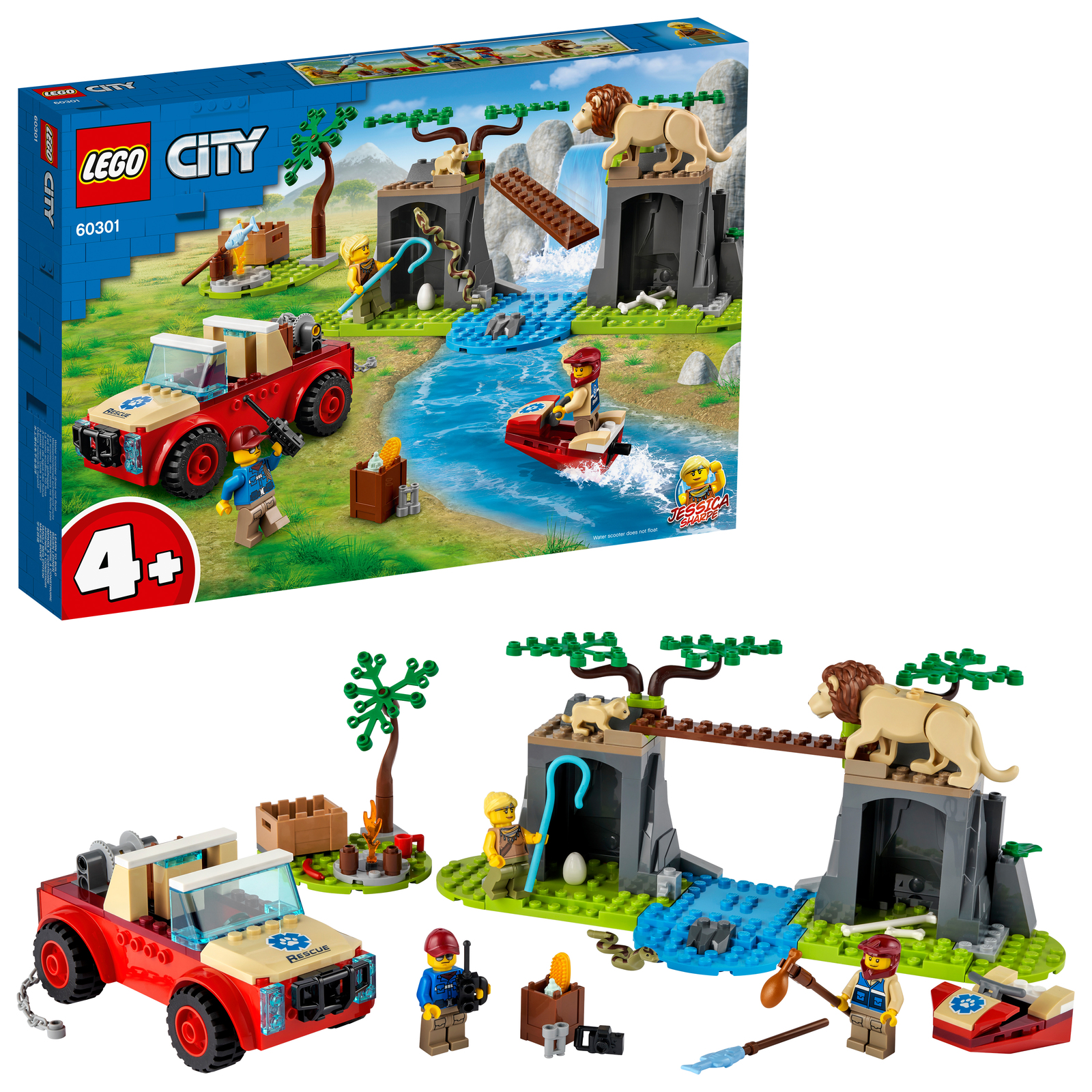 Buy LEGO City Wildlife Rescue OffRoader at Mighty Ape NZ