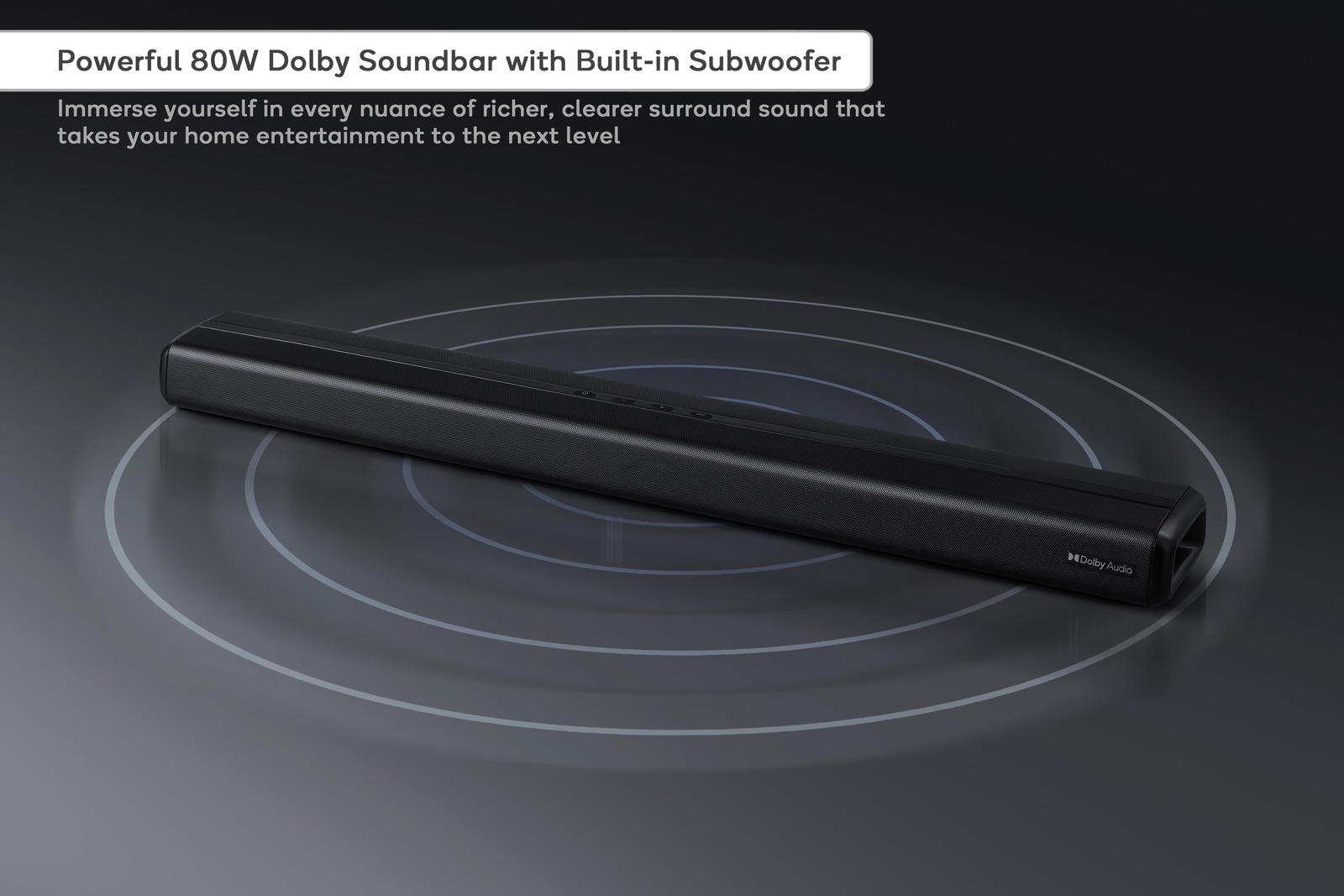 Kogan 2.1Ch 80W Dolby Soundbar with Builtin Subwoofer at Mighty Ape NZ