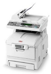 Oki C5510 MFP 12ppm color 20ppm mono 96mb ram  1200x600 dpi USB2.0 & 10/100 TX Ethernet  interfaces print/copy/scan-low to m