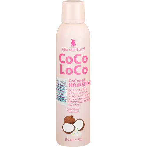 Buy Lee Stafford Coco Loco Coconut Hairspray (250ml) at Mighty Ape NZ