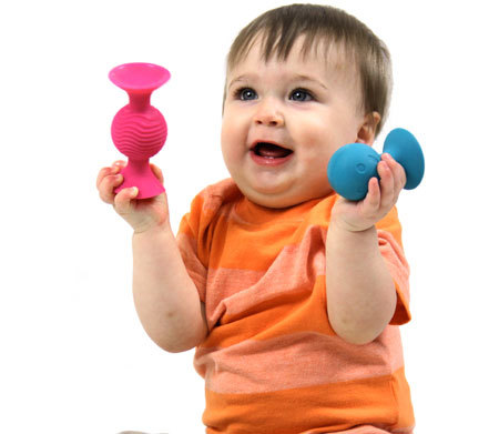Fat Brain Toys: Squigz PipSquigz - Rattle & Teether image
