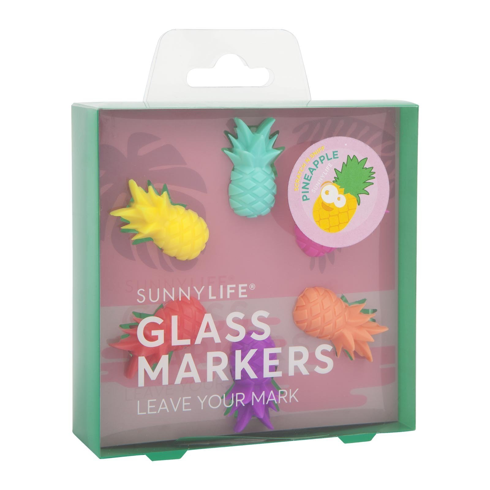 Sunnylife Pineapple Glass Markers