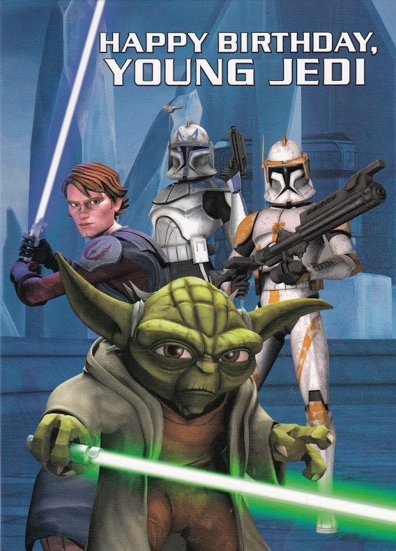 buy star wars birthday card young jedi at mighty ape nz