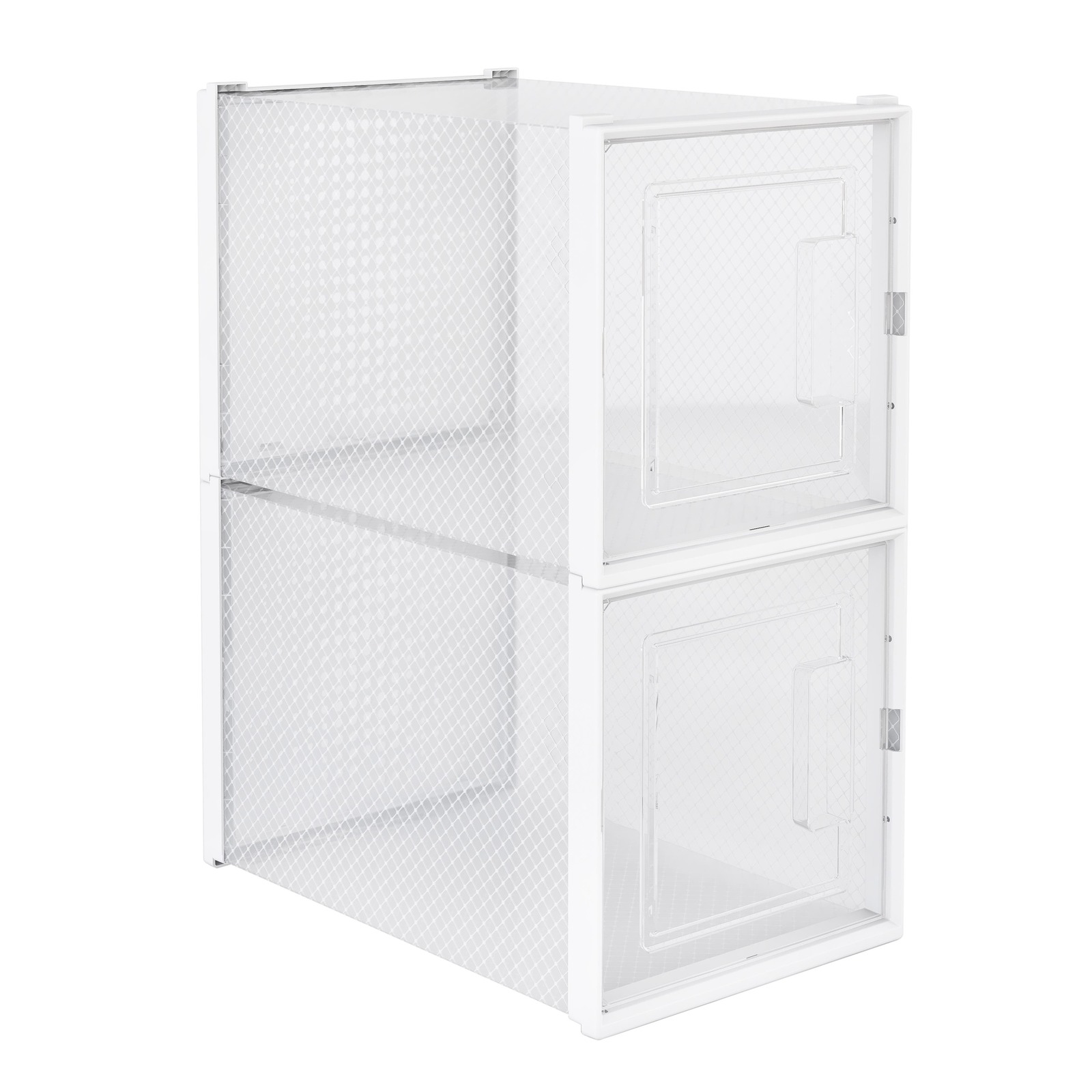 Buy Ovela Set of 12 Click Shoe Storage Box (High Heel, Clear/White) at