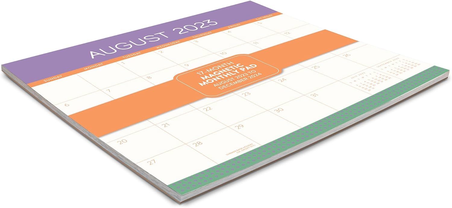 Buy orange circle studio magnetic monthly pad 2024 colour block at