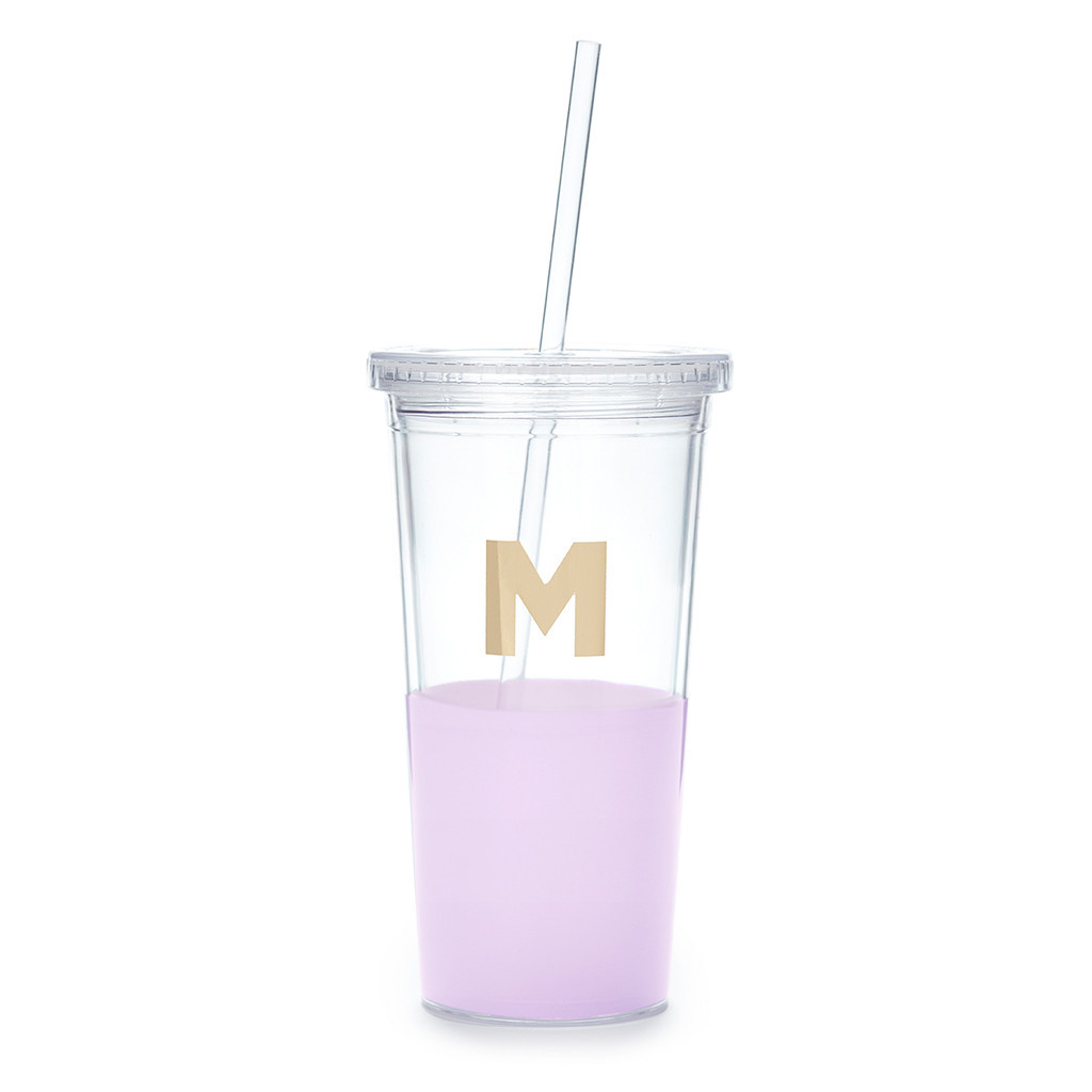 Kate Spade Insulated Initial Tumbler (M/Lilac) at Mighty Ape NZ