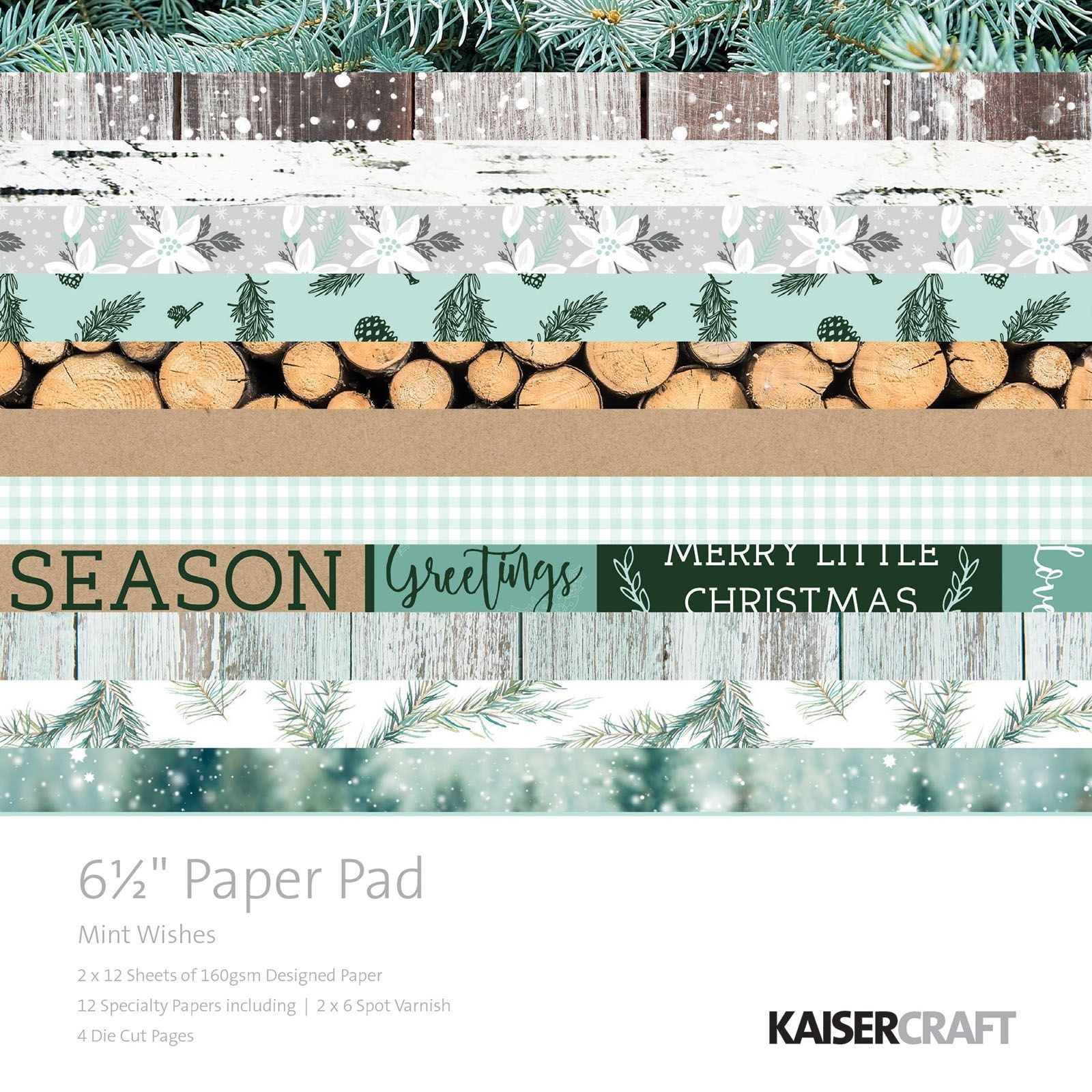 Kaisercraft: Mint Wishes 6.5" Paper Pad image