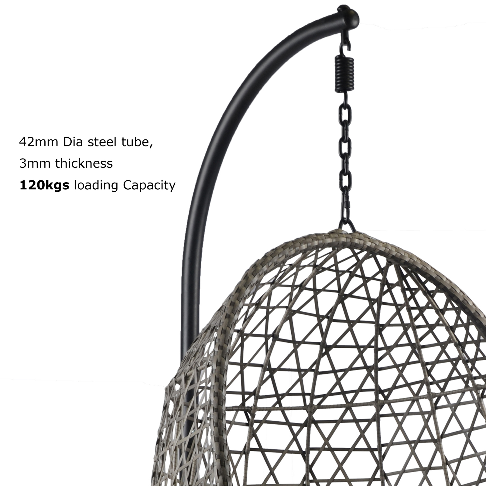 Buy Fraser Country PE Rattan Swing Hanging Egg Chair at Mighty Ape NZ