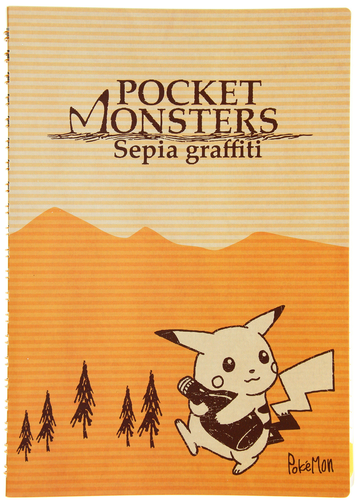 Buy Pocket Monster Sepia Graffiti A5 Ring Notebook Bottle At Mighty Ape Nz